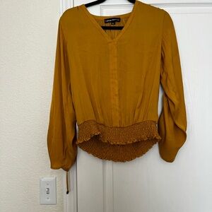 Catherine Malandrino Mustard Yellow Blouse